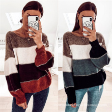 C6447 women fall top striped women sweaters clothes